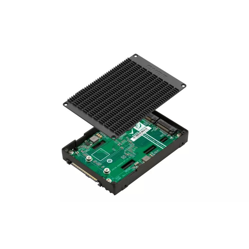 QNAP QDA-U2MP úložná skriňa SSD skriňa čierna M.2