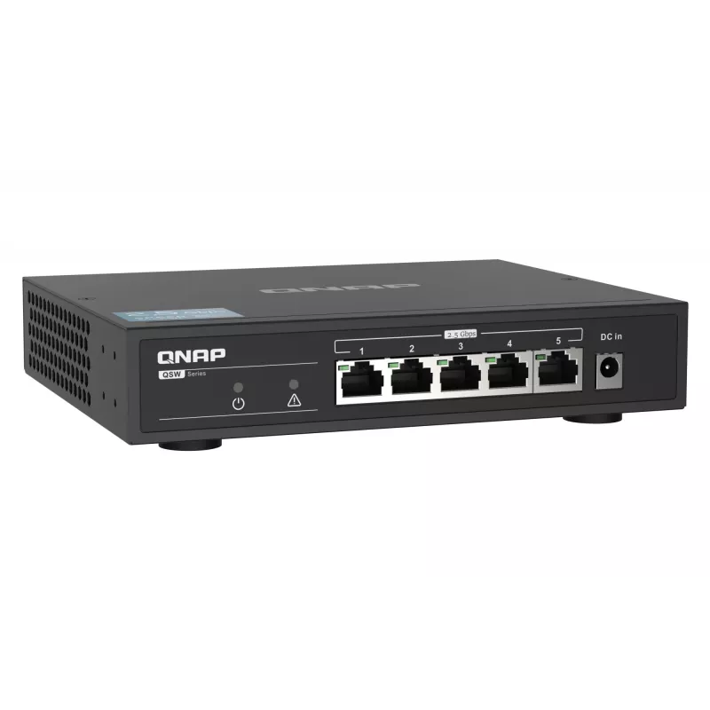 QNAP QSW-1105-5T 5-portový nespravovaný switch, 5x 2.5GbE