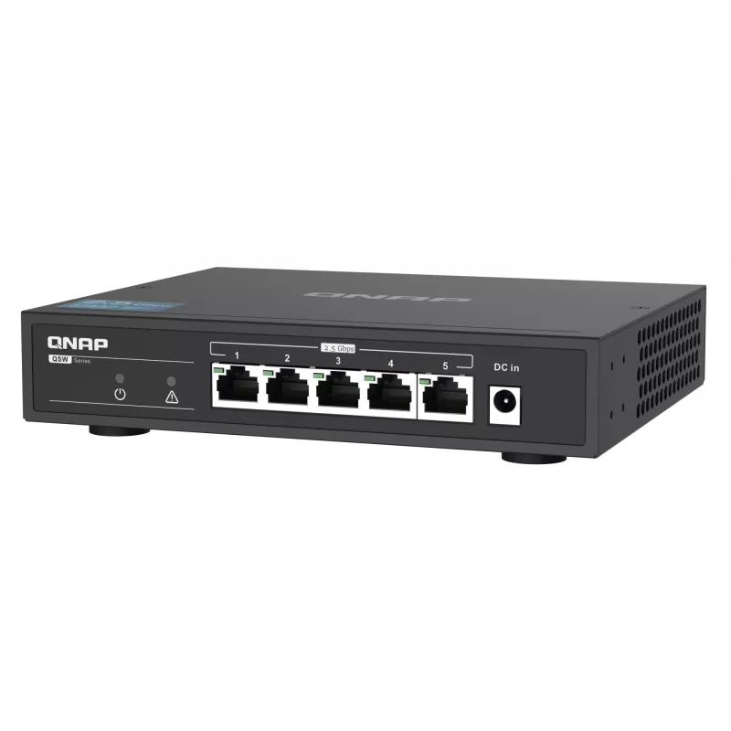 QNAP QSW-1105-5T 5-portový nespravovaný switch, 5x 2.5GbE