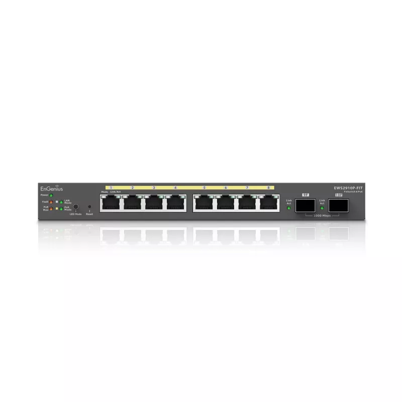 Managed Switch EnGenius FitSwitch 8 PoE 8x Gigabit Ethernet porty