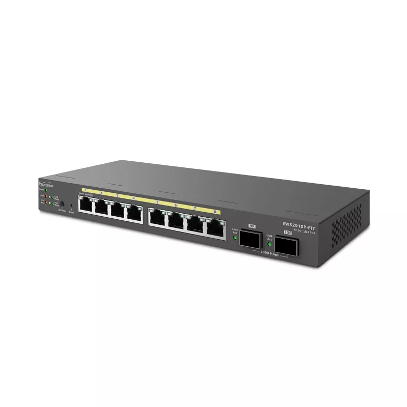 Managed Switch EnGenius FitSwitch 8 PoE 8x Gigabit Ethernet porty