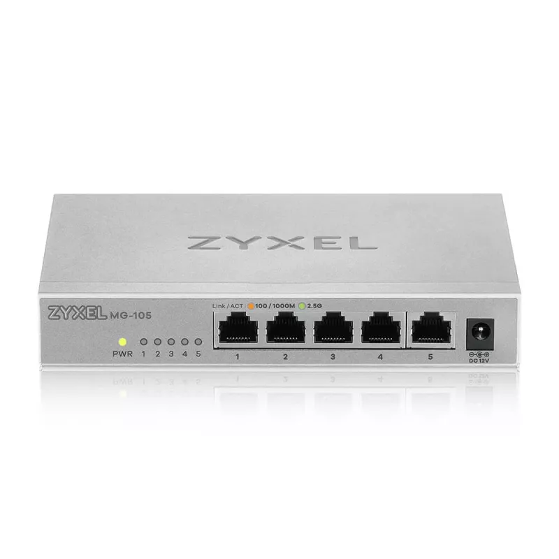 Zyxel MG-105 nespravovaný 2.5G Ethernet (100/1000/2500) oceľ