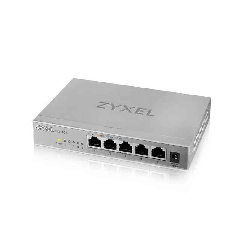 Zyxel MG-105 nespravovaný 2.5G Ethernet (100/1000/2500) oceľ