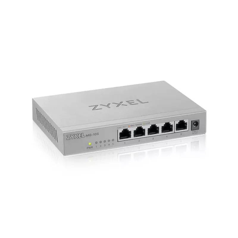 Zyxel MG-105 nespravovaný 2.5G Ethernet (100/1000/2500) oceľ