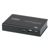 ATEN 2-portový 4K DisplayPort 1.2a splitter, DisplayPort, 2x DisplayPort, 4096 x 2160 pixelov, čierny, kov, 4K Ultra HD