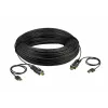 ATEN 100m 4K HDMI aktívny optický kábel, 100 m, HDMI typ D (Micro), HDMI typ D (Micro), 3D, 18 Gbit/s, čierny