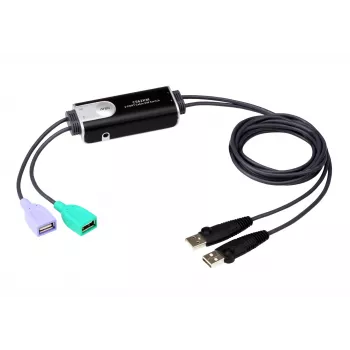 KM switch ATEN 2-portový USB Boundless káblový CS62KM