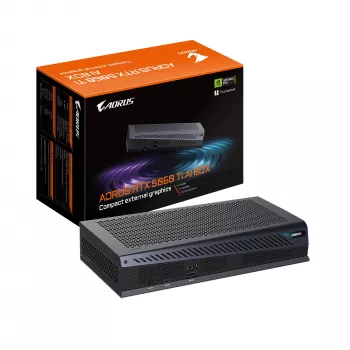 Grafická karta GIGABYTE AORUS RTX 5060 Ti AI BOX — 16 GB GDDR7, 128-bit, PCIe 5.0, 2572 MHz