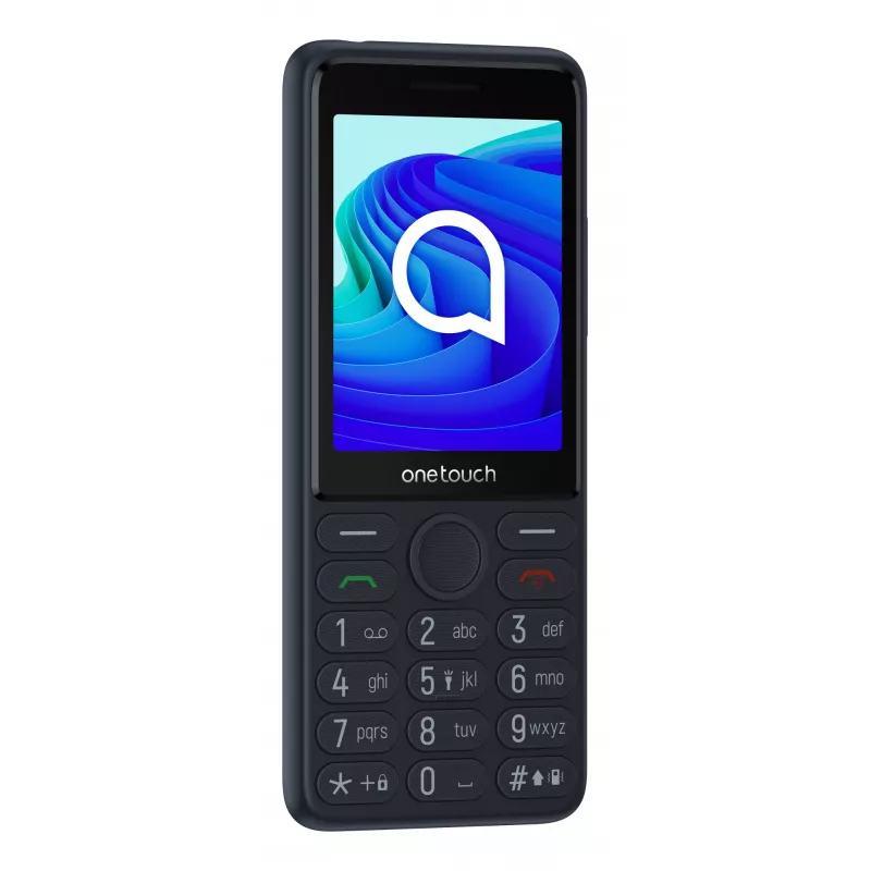 TCL OneTouch 4042S Dual SIM tlačidlový telefón s nabíjacím stojanom, sivý