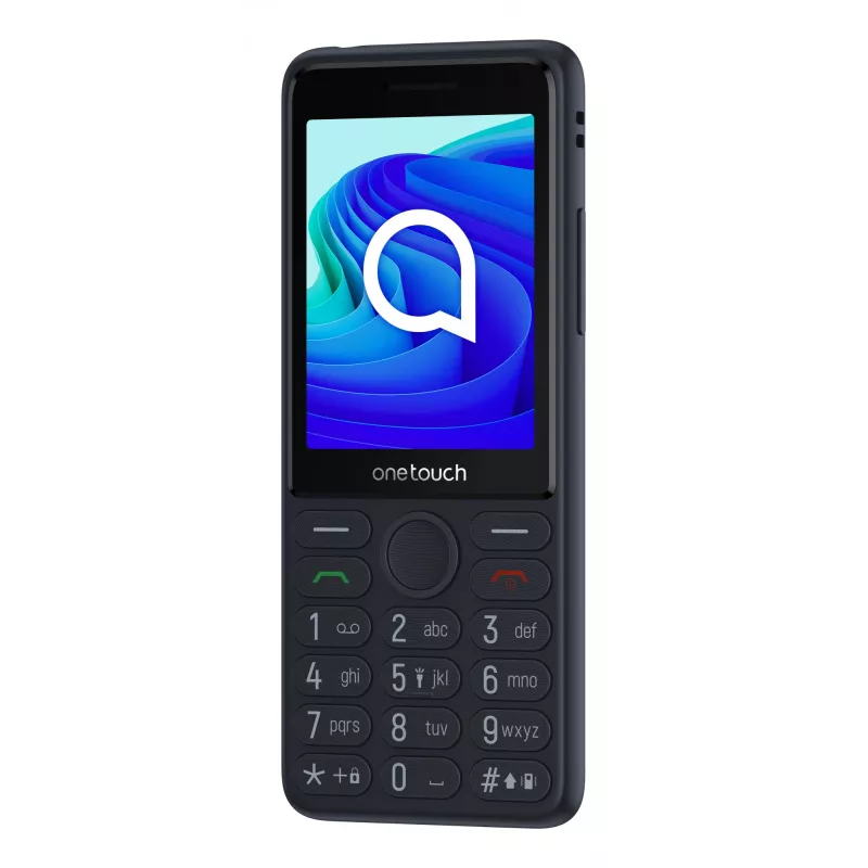 TCL OneTouch 4042S Dual SIM tlačidlový telefón s nabíjacím stojanom, sivý
