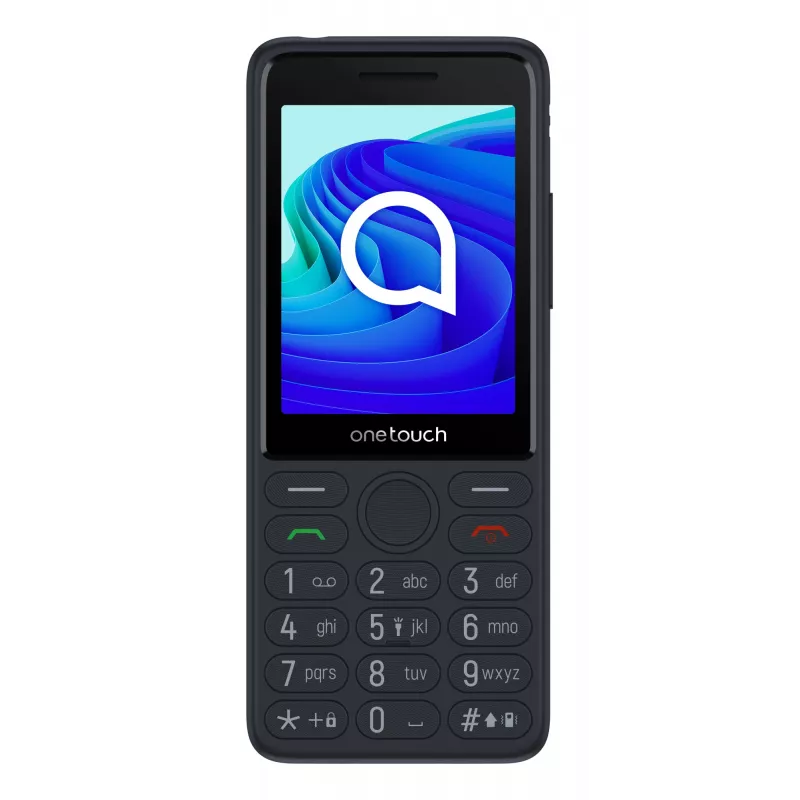 TCL OneTouch 4042S Dual SIM tlačidlový telefón s nabíjacím stojanom, sivý