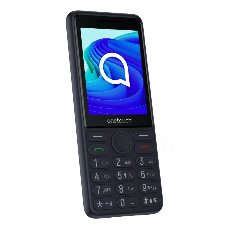 TCL OneTouch 4042S Dual SIM tlačidlový telefón s nabíjacím stojanom, sivý