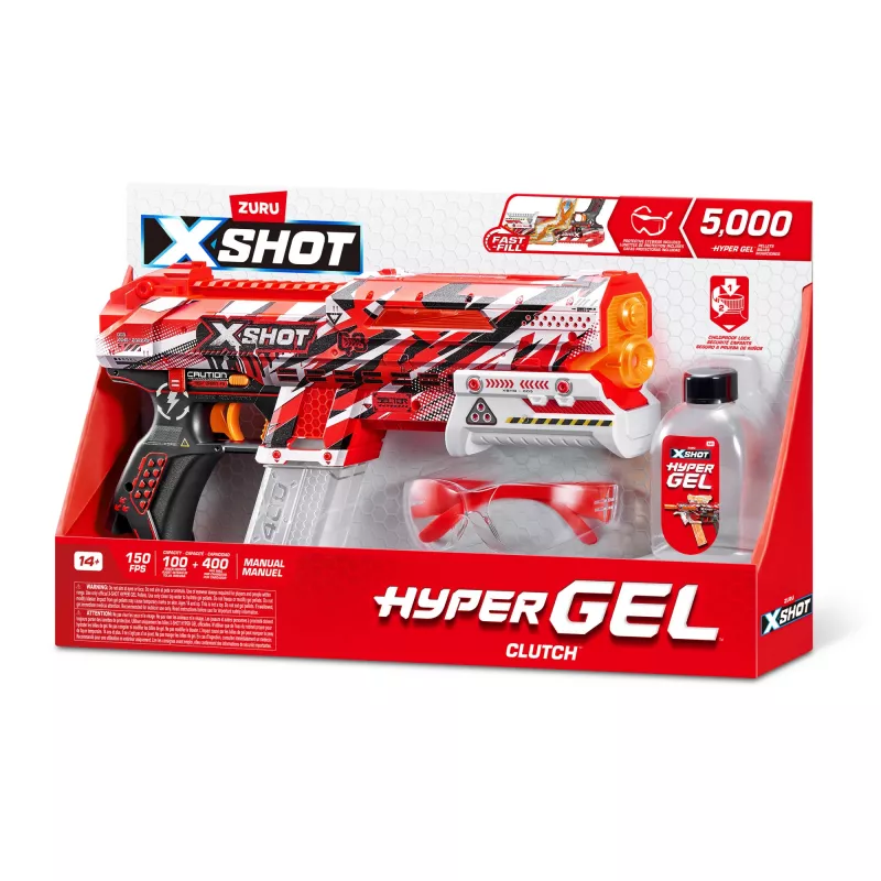 XSHOT Hyper Gel Clutch Blaster (5 000 Hyper Gel guličiek) ZURU