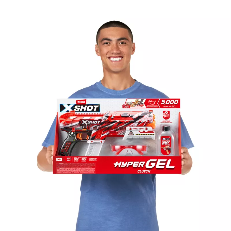 XSHOT Hyper Gel Clutch Blaster (5 000 Hyper Gel guličiek) ZURU