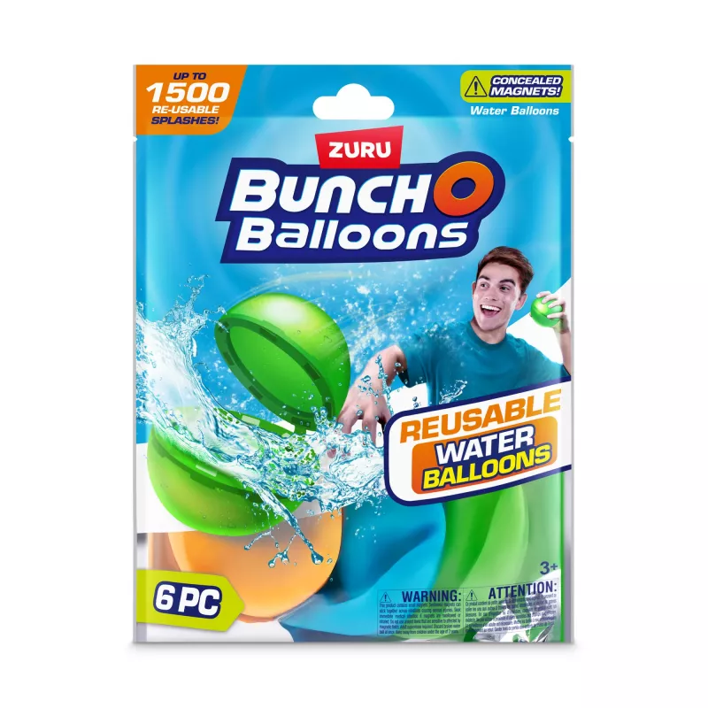 Bunch O Balloons opakovane použiteľné vodné bomby balenie 6 ks ZURU
