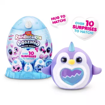 Plušová hračka Zuru Rainbocorns Eggzania Frozen Mania — zvieracia plušová hračka, viacfarebná, od 3 rokov