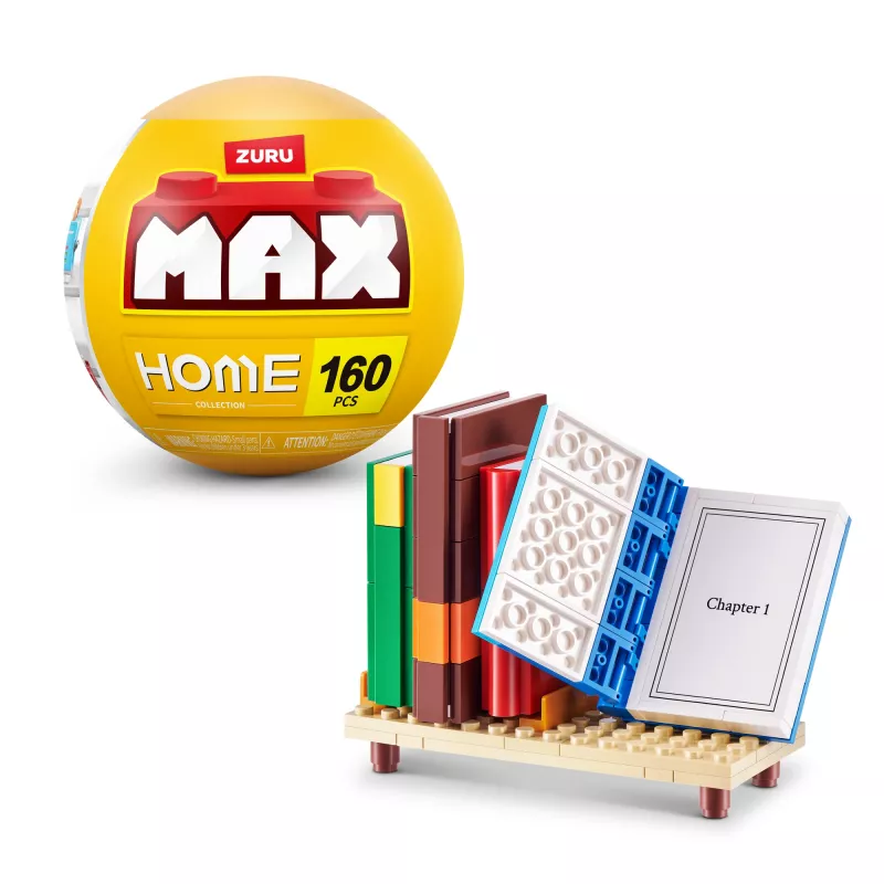 MAX Build more Premium Home Building Bricks Collection, stavebné kocky, 8 rokov, plast, 181 ks, 197 g