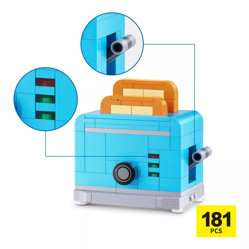 MAX Build more Premium Home Building Bricks Collection, stavebné kocky, 8 rokov, plast, 181 ks, 197 g
