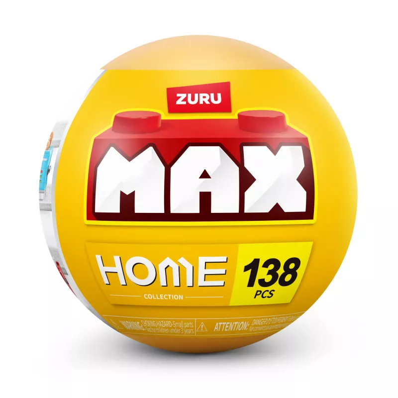 MAX Build more Premium Home Building Bricks Collection, stavebné kocky, 8 rokov, plast, 181 ks, 197 g