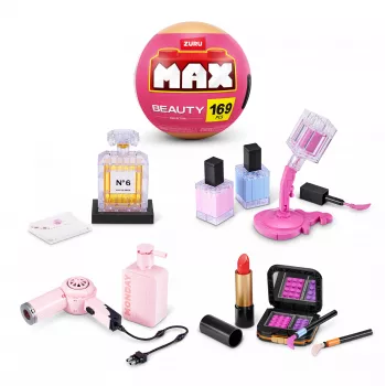 MAX Build more Premium Beauty stavebnica, stavebné kocky, 8 rokov, plast, 169 ks, 197 g