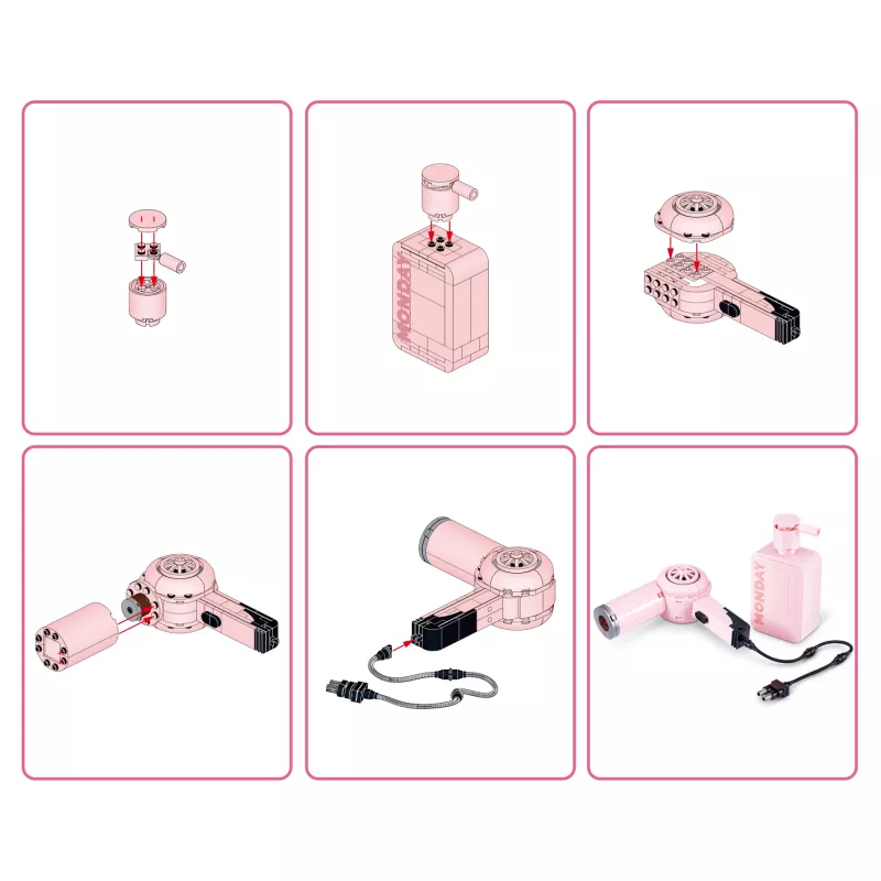 MAX Build more Premium Beauty stavebnica, stavebné kocky, 8 rokov, plast, 169 ks, 197 g
