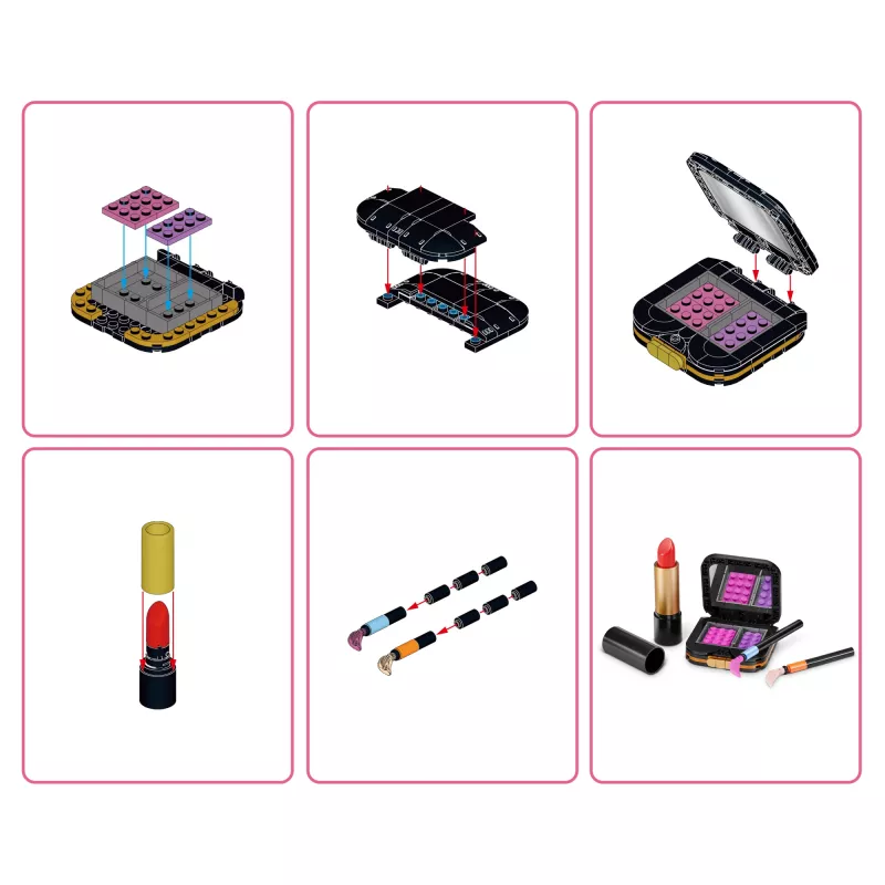 MAX Build more Premium Beauty stavebnica, stavebné kocky, 8 rokov, plast, 169 ks, 197 g