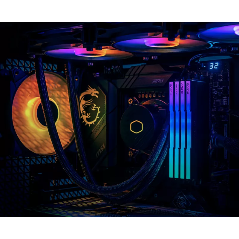 Klevv 64GB (2 x 32GB) 6000MHz CL30 DDR5 GAMING RAM MODUL 30-36-36-76 CRAS V RGB