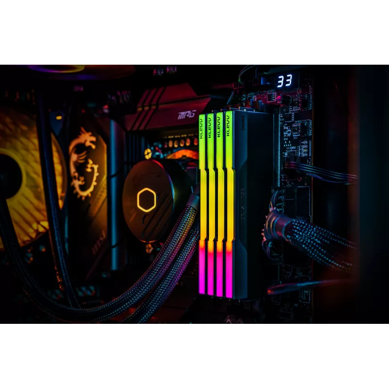 Klevv 64GB (2 x 32GB) 6000MHz CL30 DDR5 GAMING RAM MODUL 30-36-36-76 CRAS V RGB