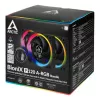ARCTIC BioniX P120 A-RGB 120 mm skrinkový ventilátor, 3-balenie, čierny
