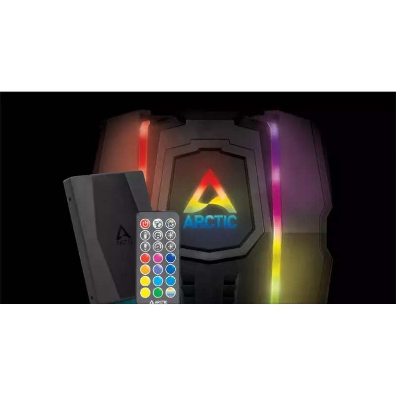 ARCTIC Freezer 50 vrátane A-RGB ovládača – multi-kompatibilný dvojvežový CPU chladič s A-RGB