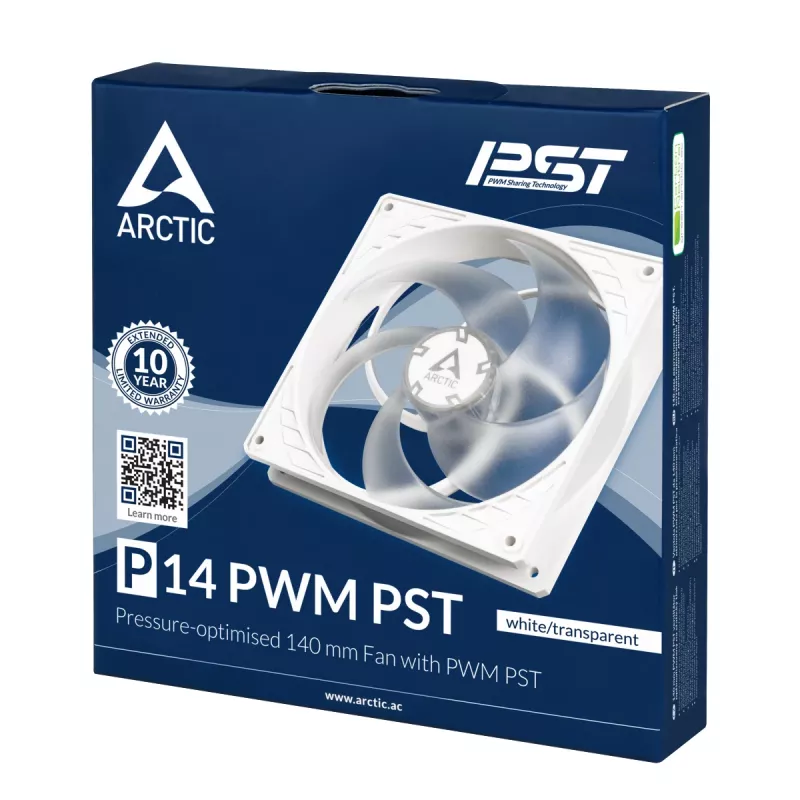ARCTIC P14 PWM PST tlakovo optimalizovaný 140-mm ventilátor s PWM PST