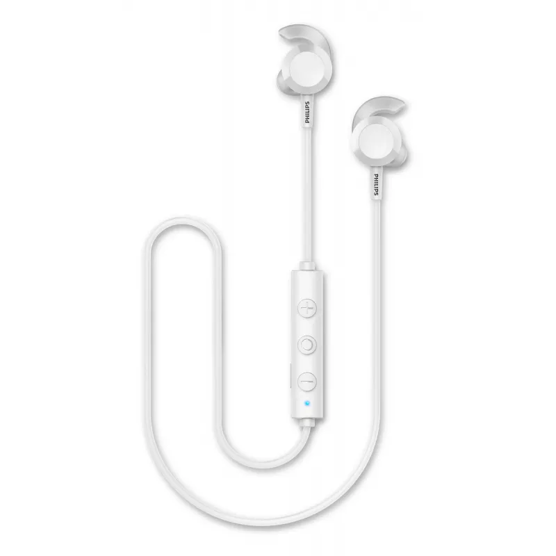 Bezdrôtové in-ear slúchadlá Philips TAE4205WT/00 — Bluetooth, hovory a hudba, 20–20000 Hz, dosah 10 m, biela, 16 g