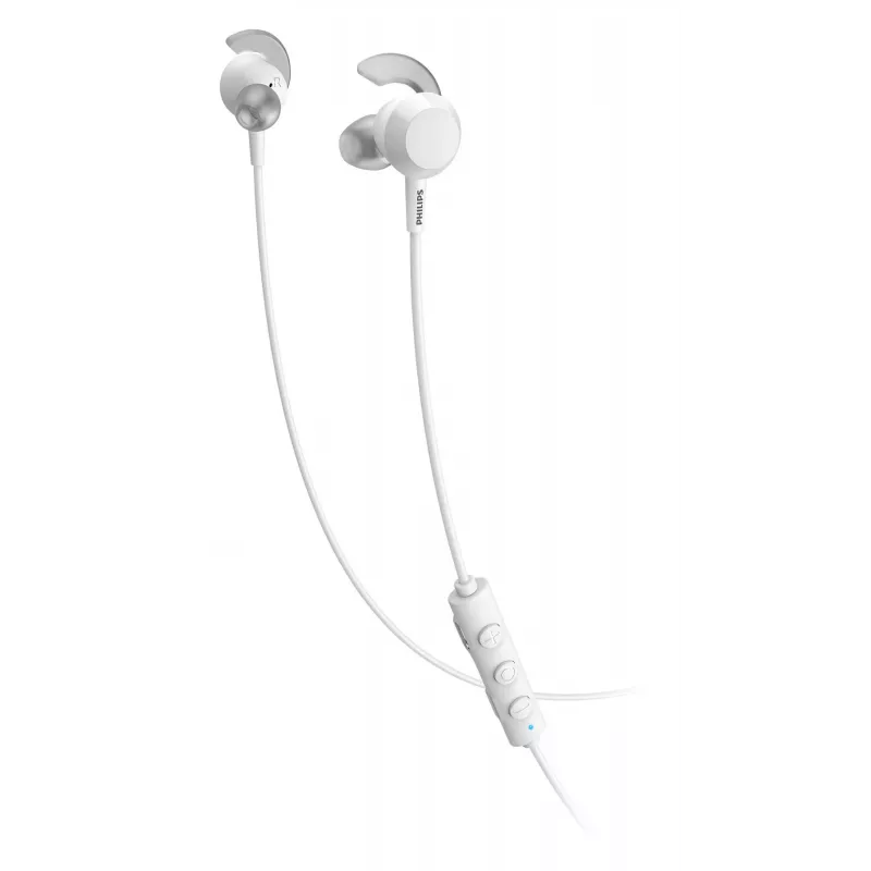 Bezdrôtové in-ear slúchadlá Philips TAE4205WT/00 — Bluetooth, hovory a hudba, 20–20000 Hz, dosah 10 m, biela, 16 g