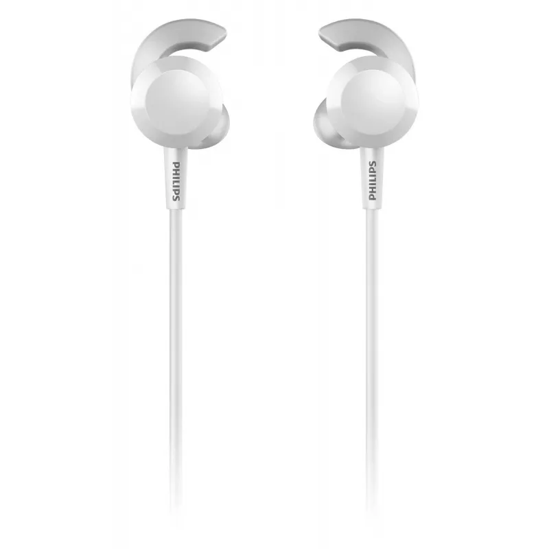 Bezdrôtové in-ear slúchadlá Philips TAE4205WT/00 — Bluetooth, hovory a hudba, 20–20000 Hz, dosah 10 m, biela, 16 g