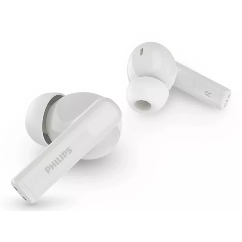 Bezdrôtové in-ear slúchadlá Philips TAT2520WT/00 — Bluetooth, na hovory a hudbu, 20–20000 Hz, dosah 10 m, biela, 40 g