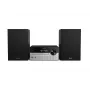 Home audio mikrosystém Philips TAM4205M2/12 — 80 W RMS, 2-pásmové reproduktory, Bluetooth, FM, LED displej, mechanika so zásuvkou na disk (čierna/strieborná)