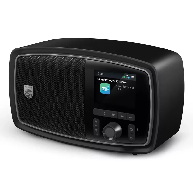 Philips TAV2000DB prenosný analógový a digitálny čierny