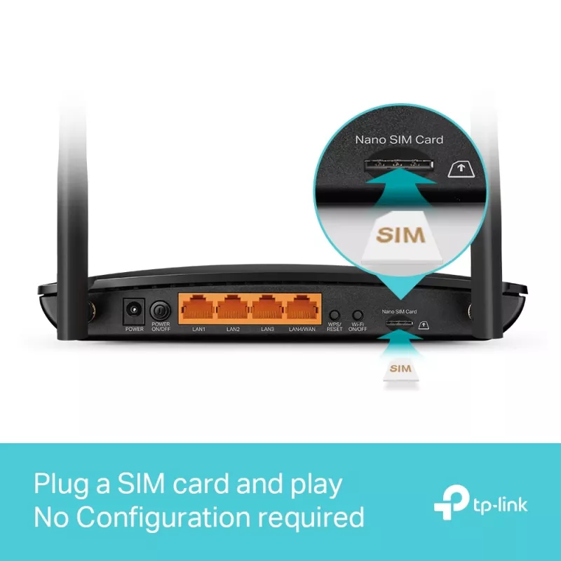 TP-Link MR550 bezdrôtový router Gigabit Ethernet dual-band (2,4 GHz / 5 GHz) 4G