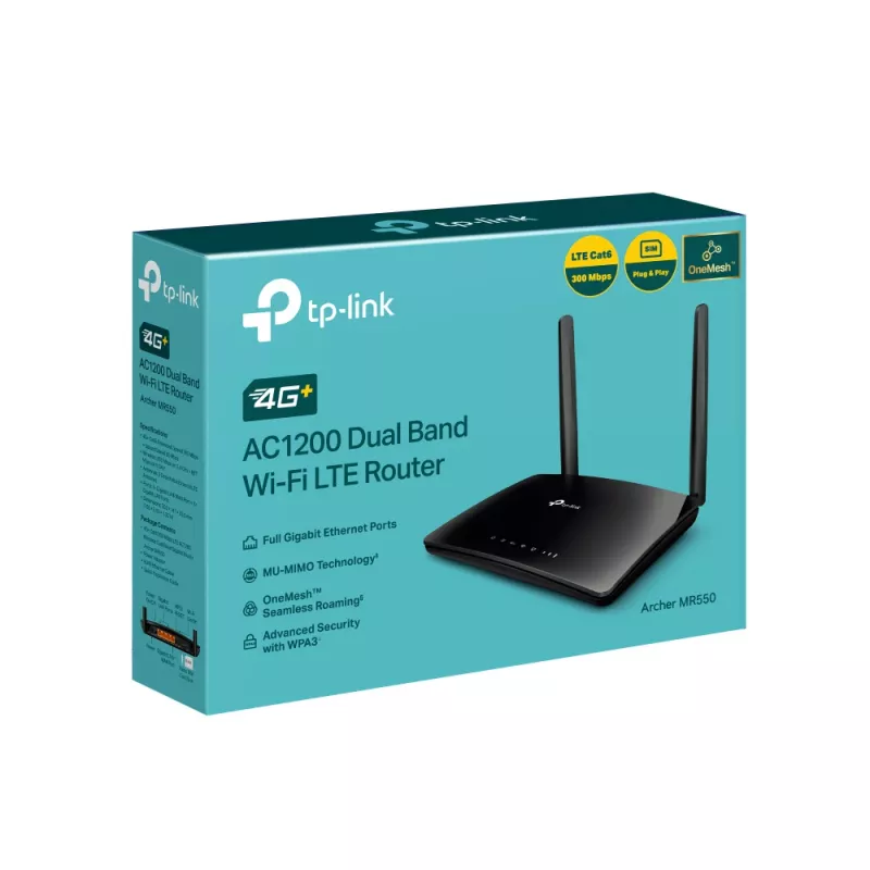 TP-Link MR550 bezdrôtový router Gigabit Ethernet dual-band (2,4 GHz / 5 GHz) 4G