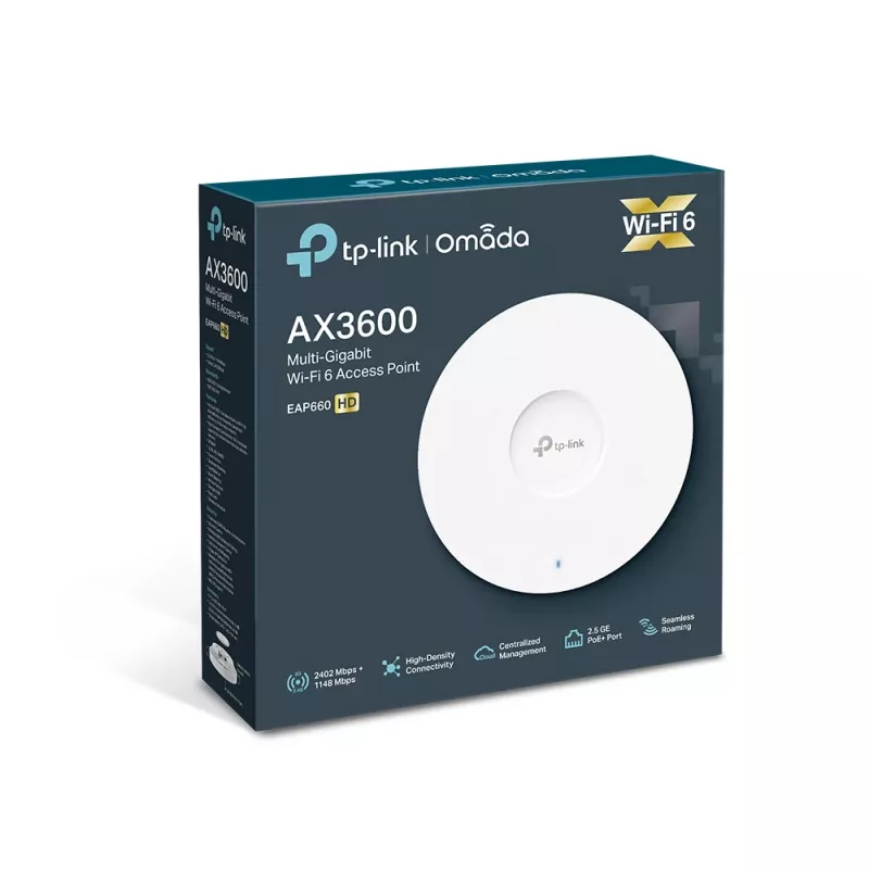 TP-Link Omada AX3600 bezdrôtový dual-band multi-gigabit stropný access point