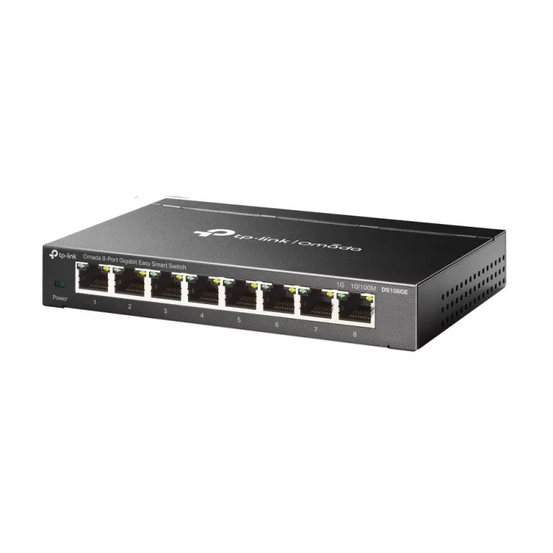 TP-Link Omada DS108GE sieťový switch unmanaged Gigabit Ethernet (10/100/1000) čierny