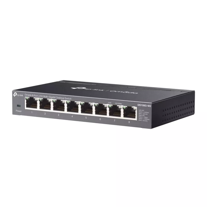 TP-Link Omada DS108G-M2 sieťový switch unmanaged 2.5G Ethernet (100/1000/2500) čierny