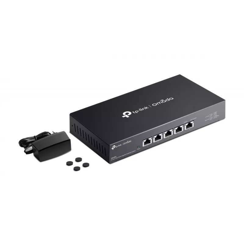 TP-Link Omada DS105X sieťový switch unmanaged 10G Ethernet (100/1000/10000) čierny