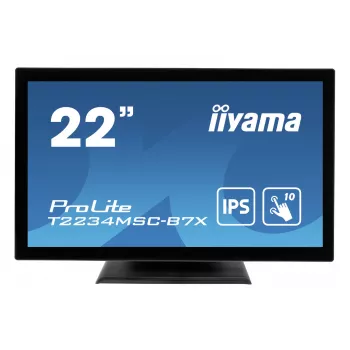 iiyama ProLite T2234MSC-B7X počítačový monitor 54,6 cm (21,5 palcov) 1920 x 1080 pixelov Full HD dotykový čierny