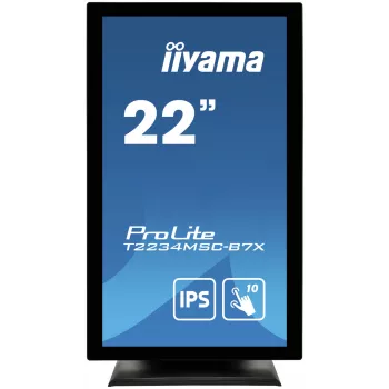 iiyama ProLite T2234MSC-B7X počítačový monitor 54,6 cm (21,5 palcov) 1920 x 1080 pixelov Full HD dotykový čierny