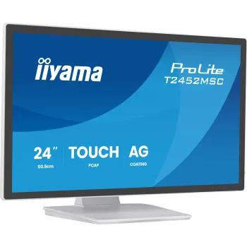 iiyama T2452MSC-W2AG počítačový monitor 61 cm (24 palcov) 1920 x 1080 pixelov Full HD LED dotykový biely