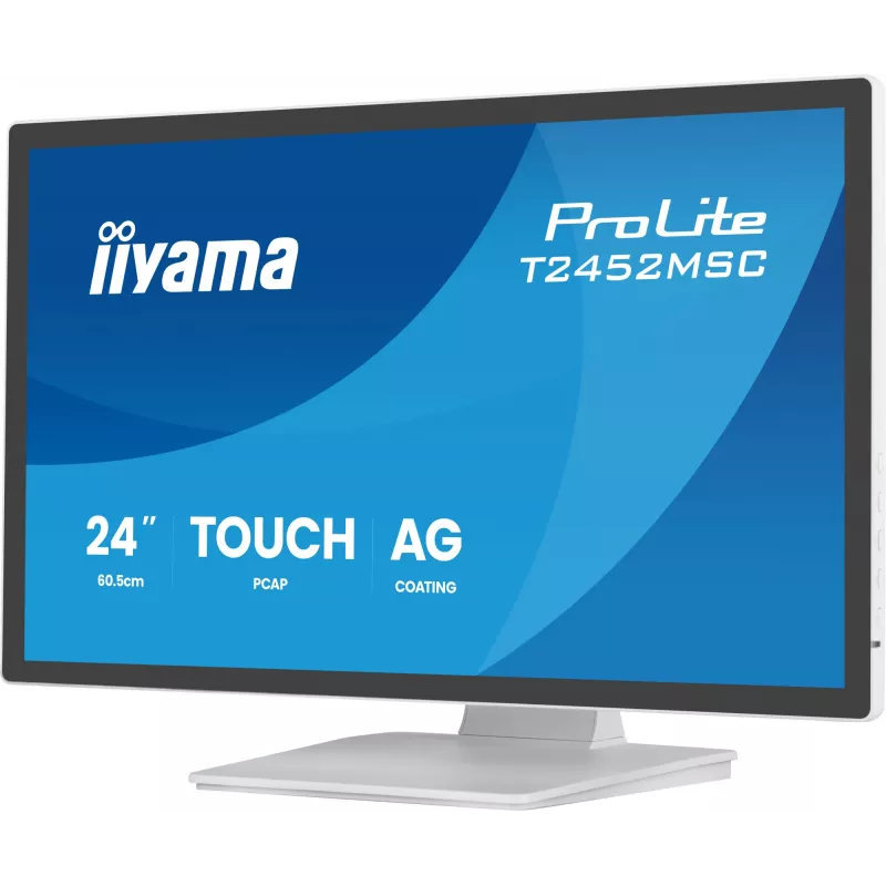 iiyama T2452MSC-W2AG počítačový monitor 61 cm (24 palcov) 1920 x 1080 pixelov Full HD LED dotykový biely