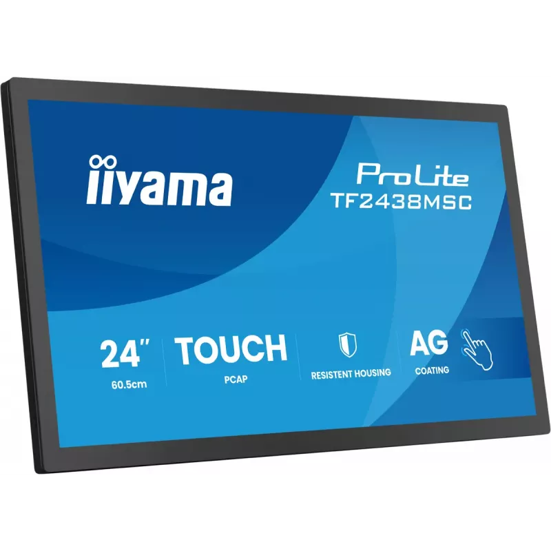 Dotykový monitor IIYAMA TF2438MSC-B2 — 24 palcov interaktívny displej, Multi-Touch