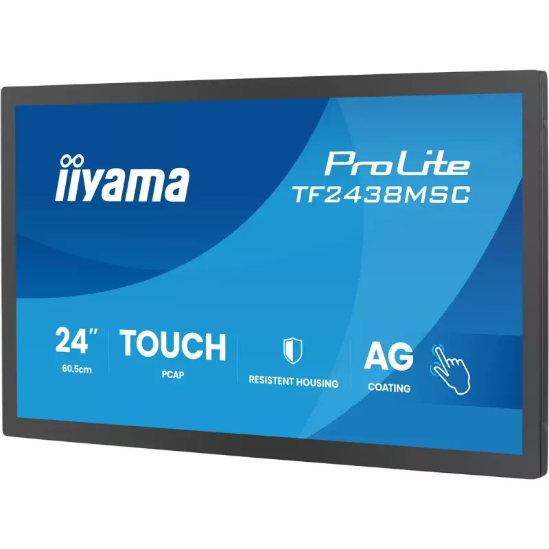 Dotykový monitor IIYAMA TF2438MSC-B2 — 24 palcov interaktívny displej, Multi-Touch