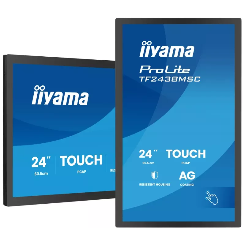 Dotykový monitor IIYAMA TF2438MSC-B2 — 24 palcov interaktívny displej, Multi-Touch